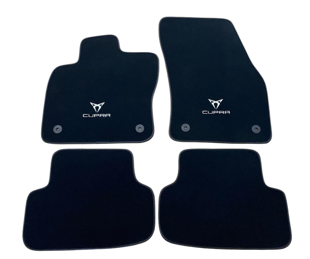 Fußmattensatz Autoteppich Automatten Leder für Seat Leon Cupra 5F 2014-2020