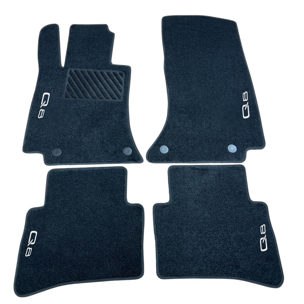 Autofußmatten für Audi Q8 4M 2018-2025 Sline Autoteppich Automatten Velours