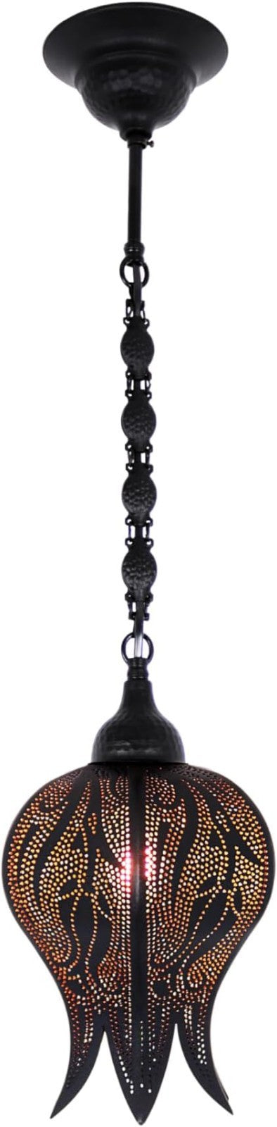 Marokkanische Hängelampe Türkisches Tulpen-Mosaik Deckenlicht Kette Stecker