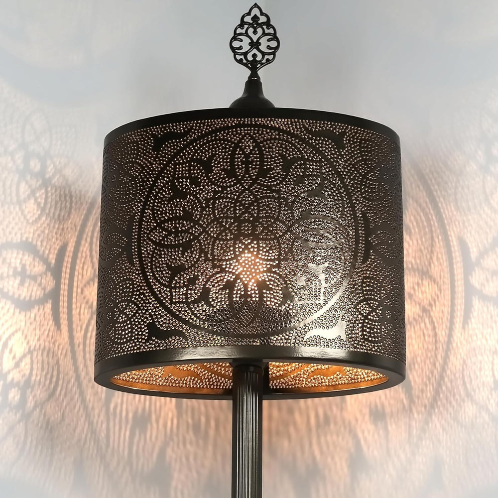 Türkische Vintage Tischlampe | Marokkanische Nachttischlampe Boho Stil