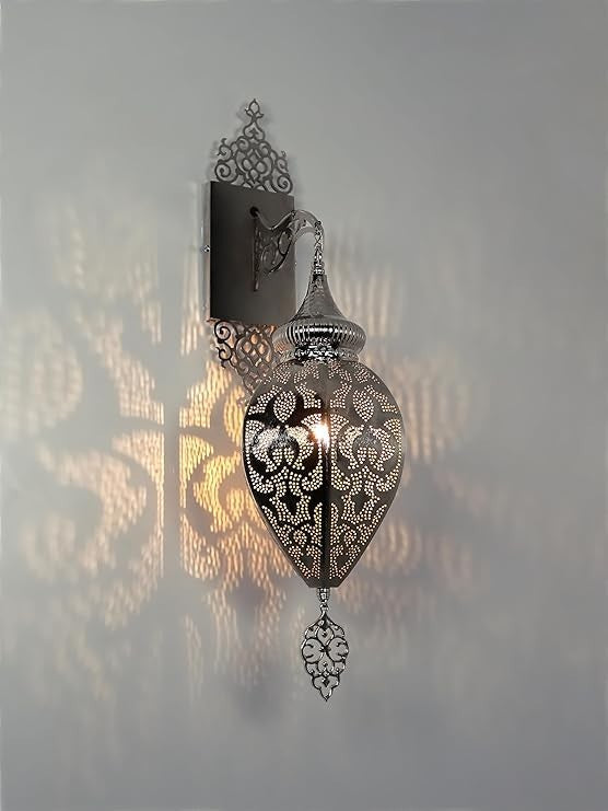 Türkische Marokkanische Wandlampe | Vintage Boho Wandleuchte Schlafzimmer Flur