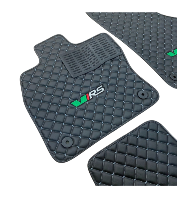 Fußmattensatz Autoteppich Automatten Leder für Skoda Octavia A5 2004-2012