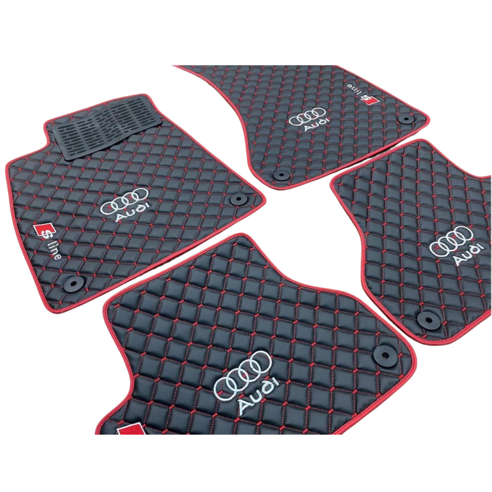 Autofußmatten für Audi A6 C4 C5 C6 C7 C8 RS6 Sline Autoteppich Automatten Velour