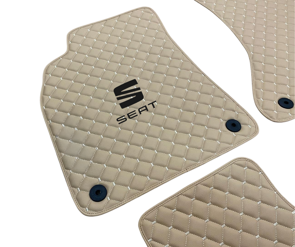 Fußmattensatz Autoteppich Automatten Leder für Seat Cupra ATECA KH7 2018–2025