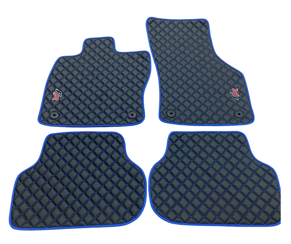 Fußmattensatz Autoteppich Automatten Leder für Seat Leon Cupra 5F 2014-2020