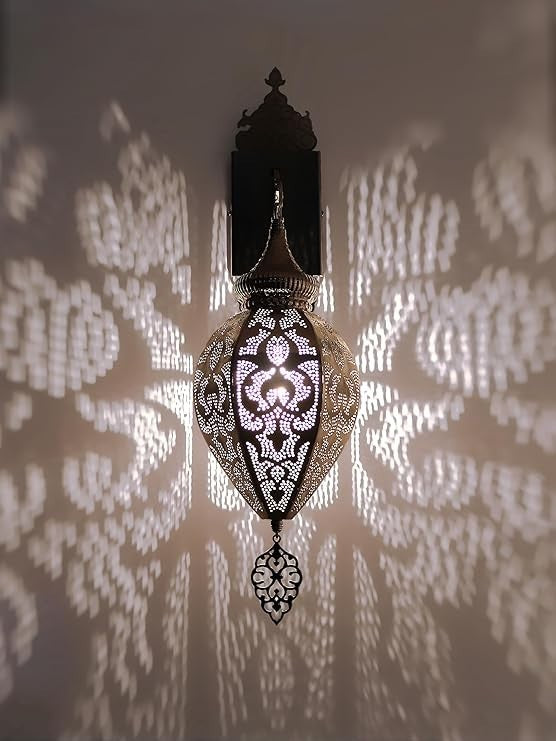 Türkische Marokkanische Wandlampe | Vintage Boho Wandleuchte Schlafzimmer Flur