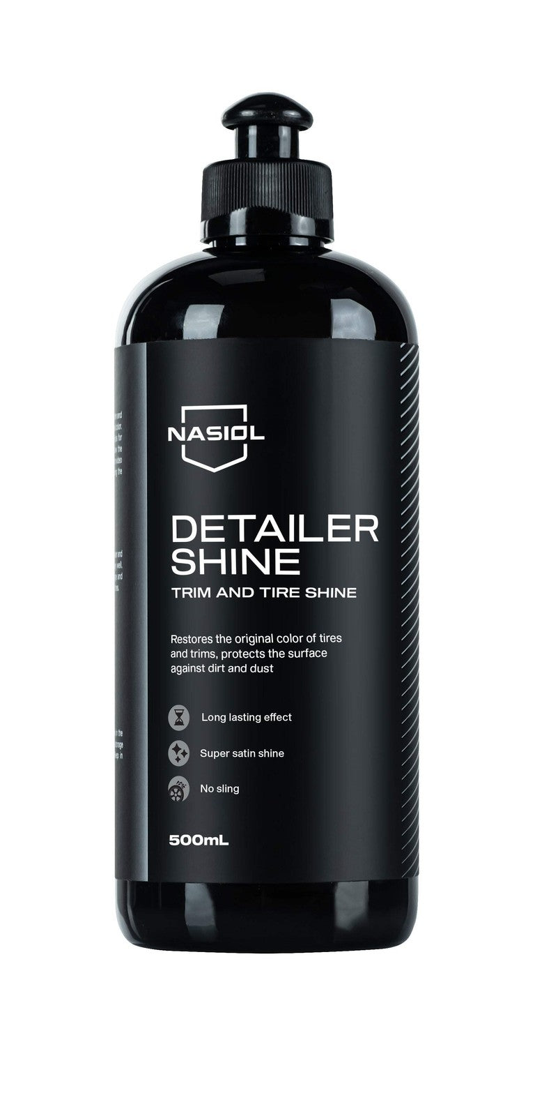 Nasiol DetailerShine - Gummi Reifen Pflege Auffrischer mit Nano Abperleffekt - 5