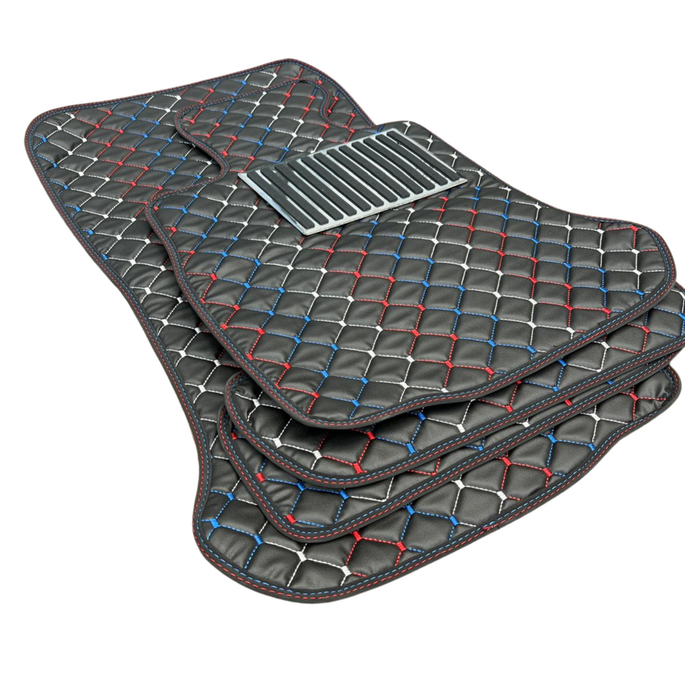 Autofußmatten für BMW X1 E84 F48 U11 MPerformance Autoteppich Leder Allwetter