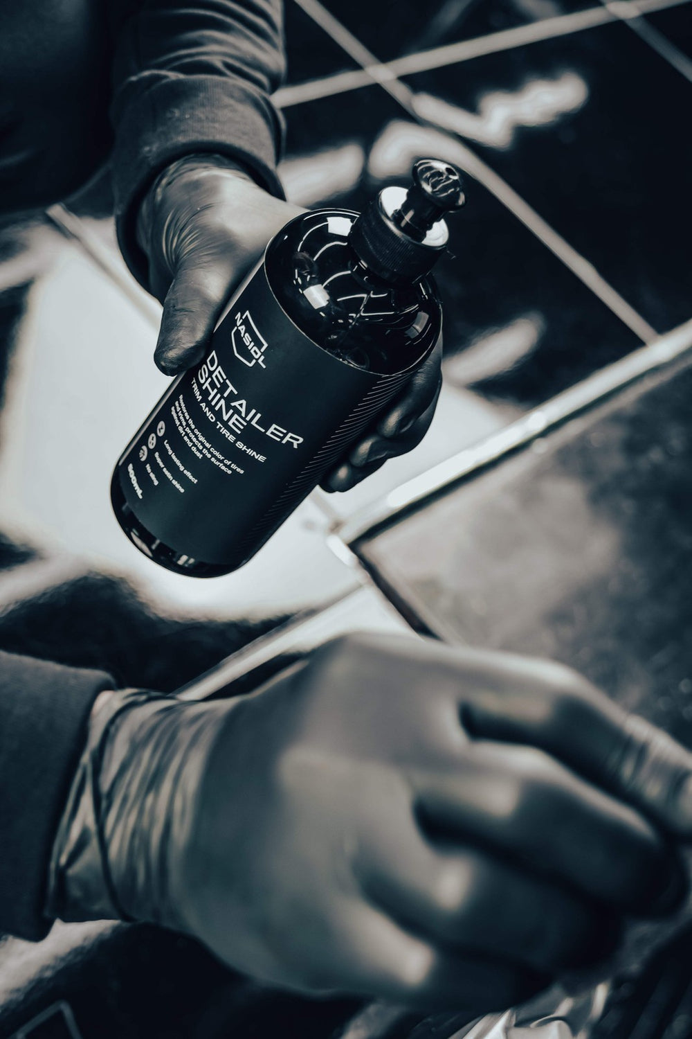 Nasiol DetailerShine - Gummi Reifen Pflege Auffrischer mit Nano Abperleffekt - 5