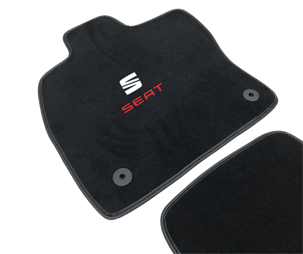Fußmattensatz Autoteppich Automatten Leder für Seat Leon Cupra 5F 2014-2020