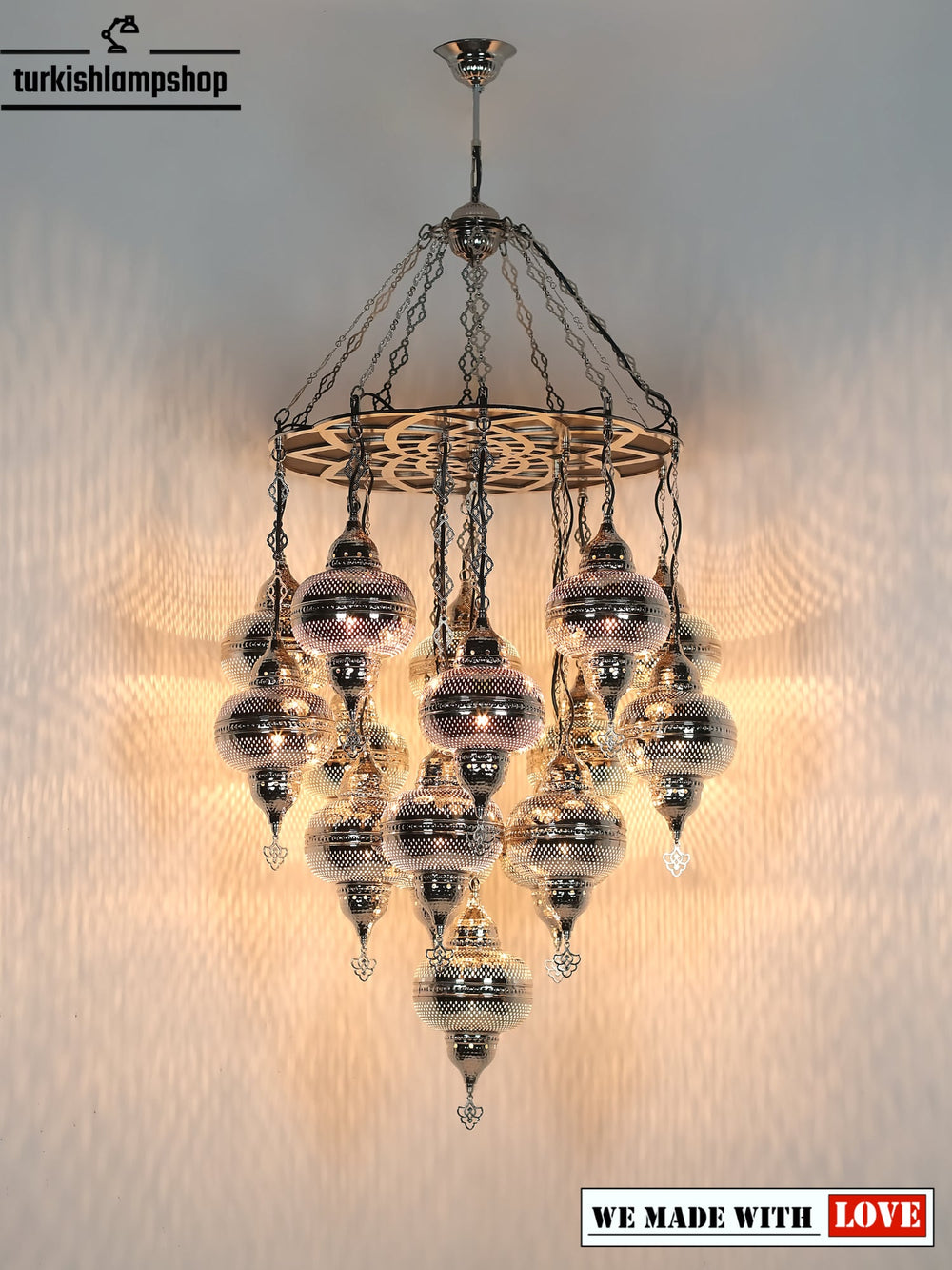 Moroccan Chandelier 16 Globe