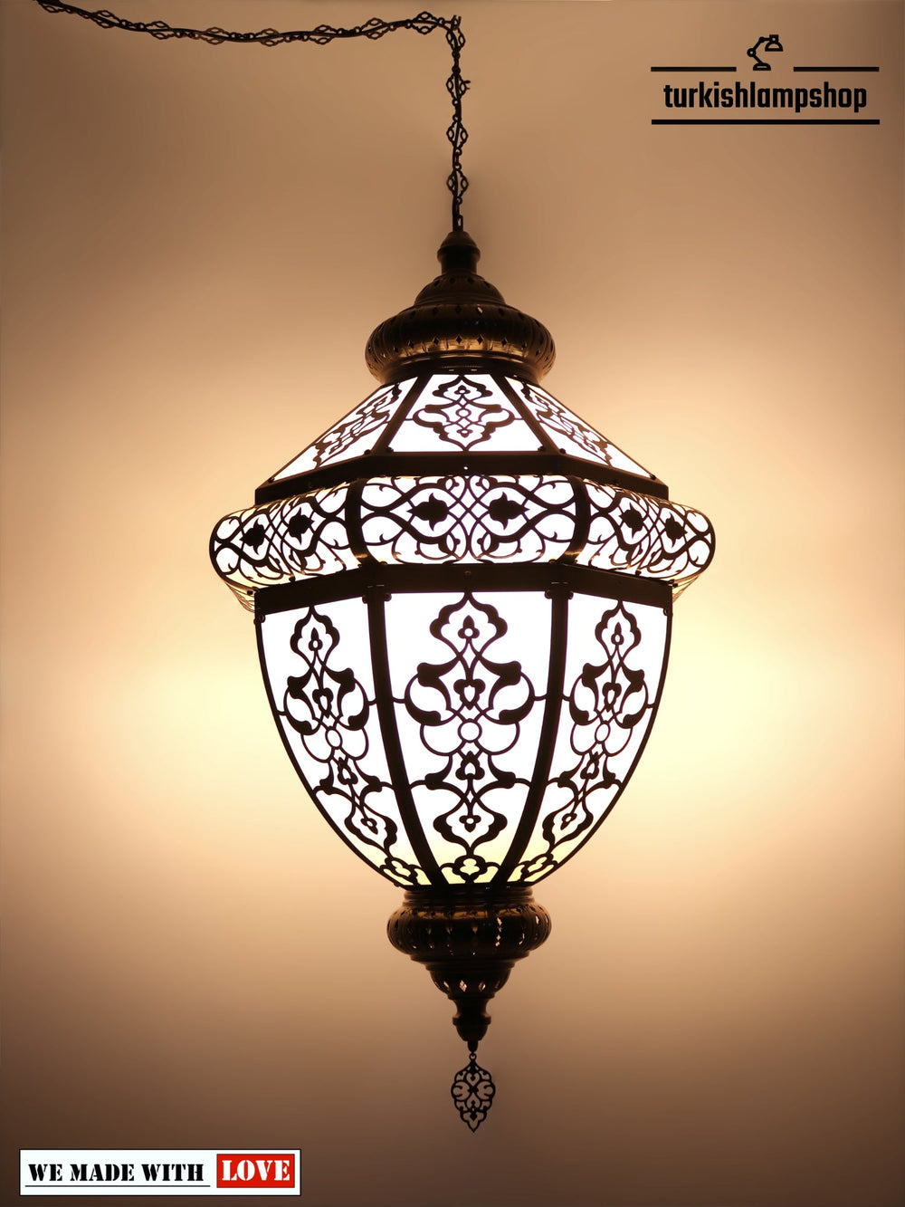 Turkish Lantern Pendant Lamp Laser Cut Pattern