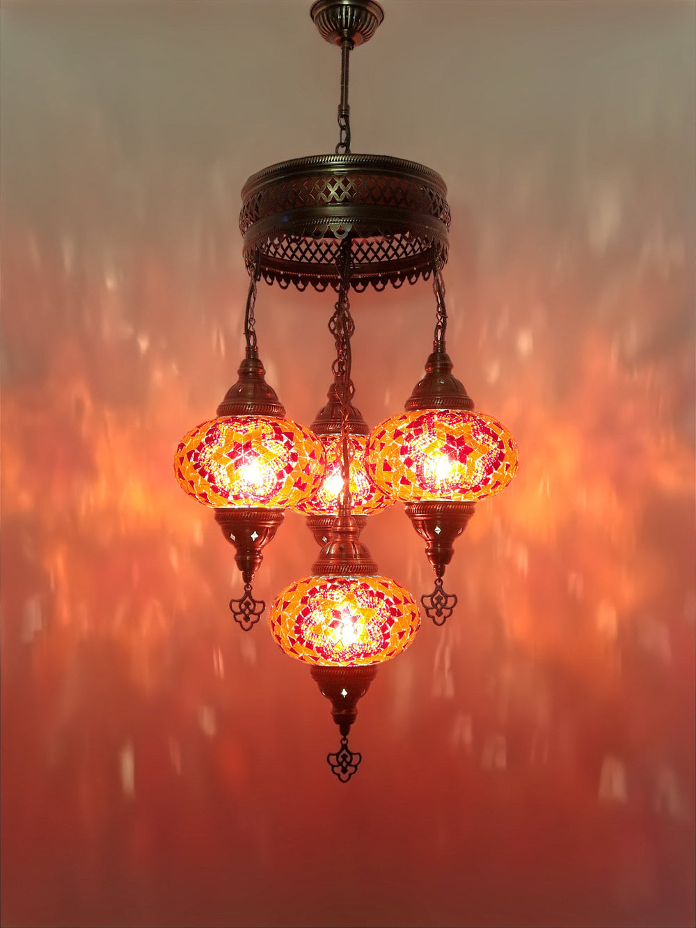 Colorful Turkish Design Chandelier
