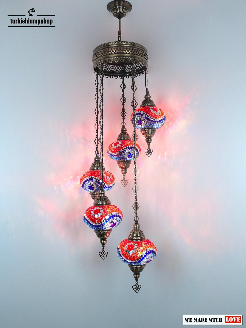 5 Globe Sprial Design