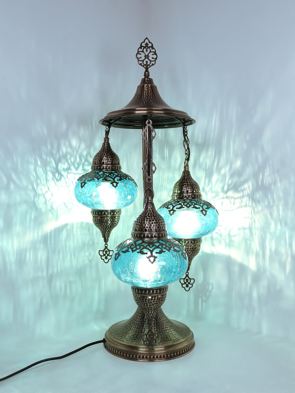 Turkish 3 Globe Bedside Lamp