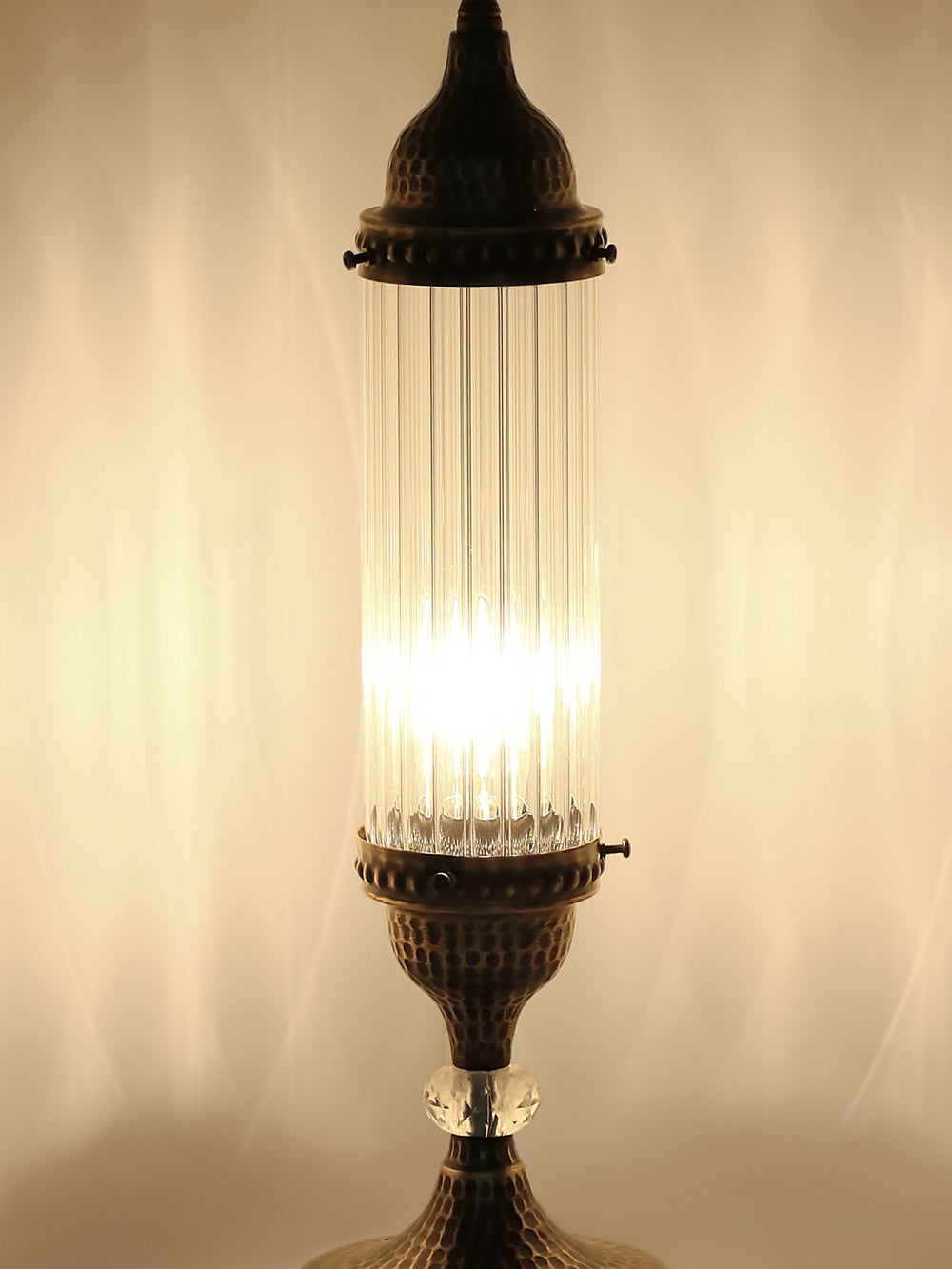 Turkish Table Lamp Pyrex Glass