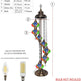 Große 7″ Bunte Türkische Mosaik Stehlampe | Boho Vintage Tiffany Stil Lampe