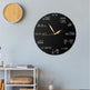 Metall Wanduhr Mathematik Formeln Design 40x40 cm Modern Deko Uhr