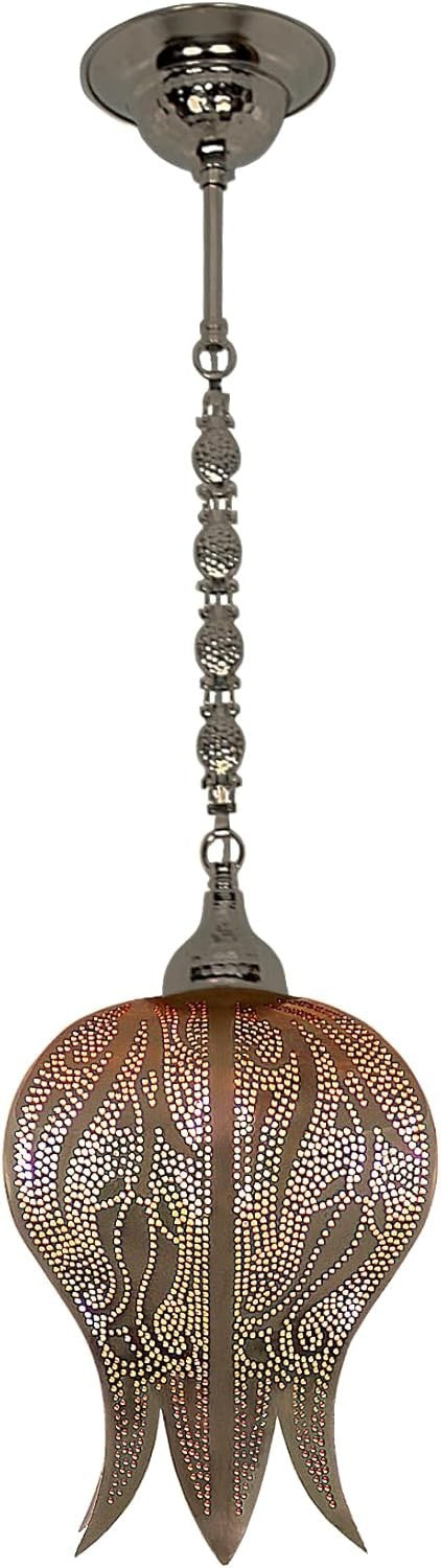 Marokkanische Hängelampe Türkisches Tulpen-Mosaik Deckenlicht Kette Stecker