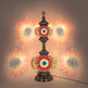 Türkische Mosaik Tischlampe 3 Kugeln | Marokkanische Vintage Lampe Deko