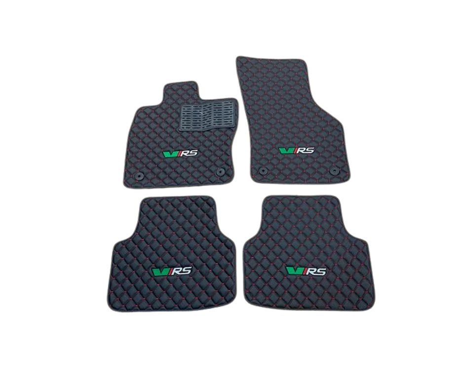 Fußmattensatz Autoteppich Automatten Leder für Skoda Octavia A5 2004-2012