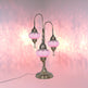 Türkische 3-Kugel-Mosaiklampe | Handgefertigte Vintage Nachttischlampe