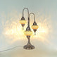 Türkische 3-Kugel-Mosaiklampe | Handgefertigte Vintage Nachttischlampe