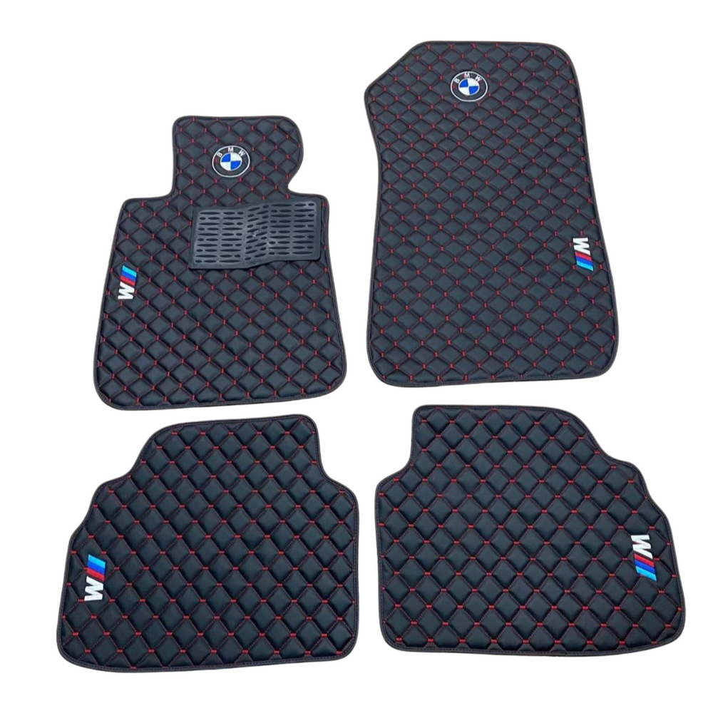 Fußmattensatz Autoteppich Automatten Leder für BMW X4 F98 G02 2014-2018 Mperform