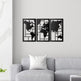 Weltkarte Wandbild Kanvas 3-teilig 50x85 & 70x120 cm – Modernes Wanddekor