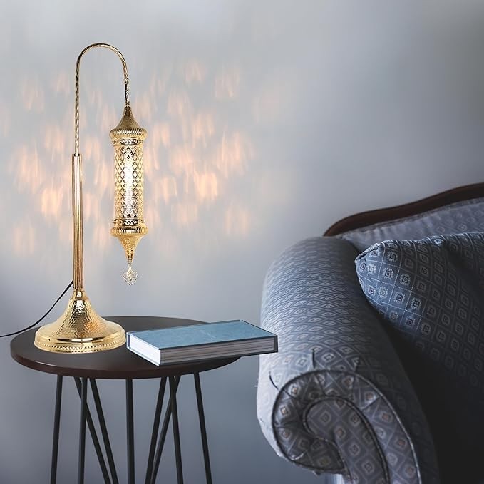 Türkische Glas Tischlampe | Vintage Mosaik Lampe Marokkanischer Tiffany Stil