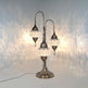 Türkische 3-Kugel-Mosaiklampe | Handgefertigte Vintage Nachttischlampe