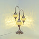 Türkische 3-Kugel-Mosaiklampe | Handgefertigte Vintage Nachttischlampe