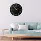 Metall Wanduhr Japanisches Zahlen Design 40x40 cm Deko Uhr Modern