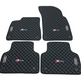 Fußmattensatz Autoteppich Automatten Leder für Audi A4 B5 B6 B7 B8 B9 Sline RS4