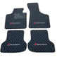 Fußmattensatz Autoteppich Automatten Leder für Audi A4 B5 B6 B7 B8 B9 Sline RS4