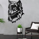 Wolf Metall Wandbild 40x57 & 60x85 cm – Tier Motiv Wanddekor