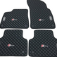 Fußmattensatz  Automatten Autoteppich Leder/Velours für Alle Audi A8 Modelle