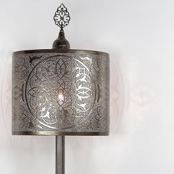 Türkische Vintage Tischlampe | Marokkanische Nachttischlampe Boho Stil