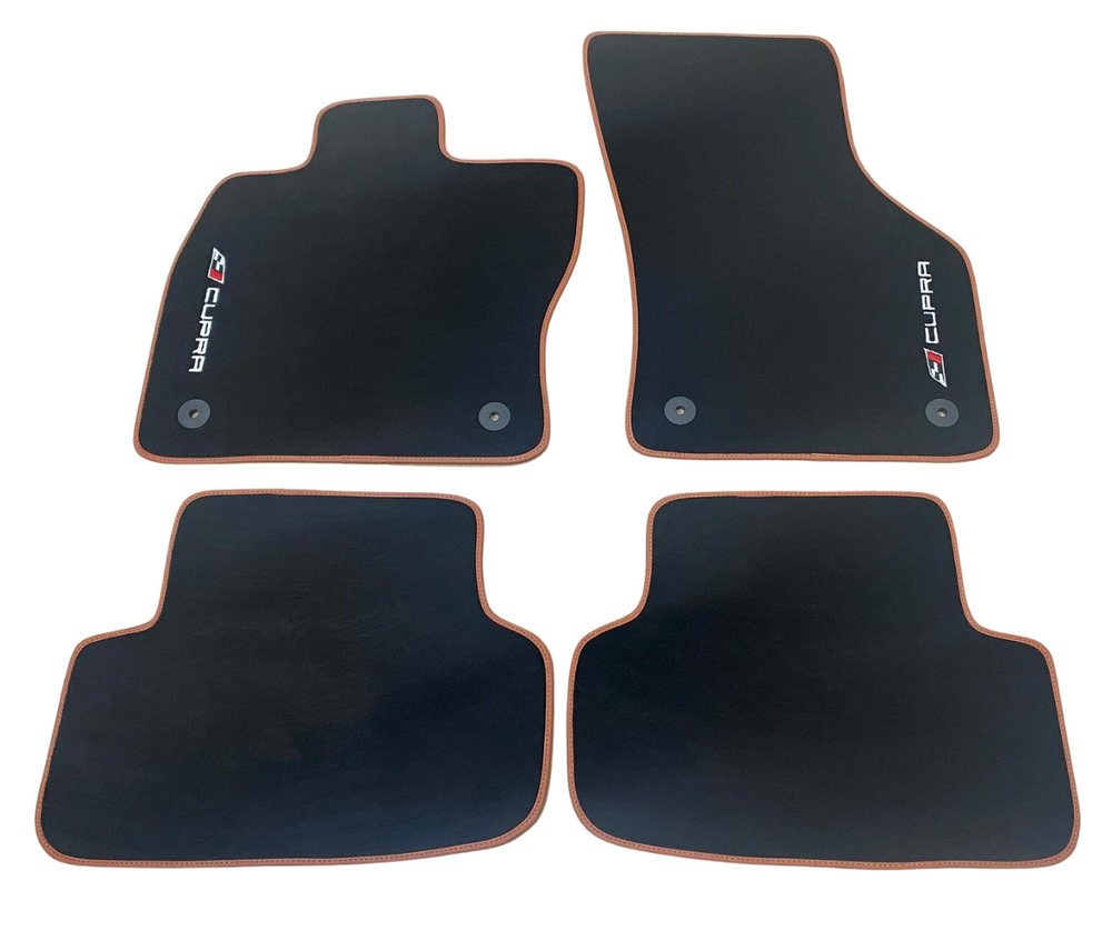 Fußmattensatz Autoteppich Automatten Leder für Seat Cupra ATECA KH7 2018–2025