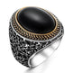 925er Silber mit schwarzer Onyxstein handgefertigte Ringe für Frauen und Männer