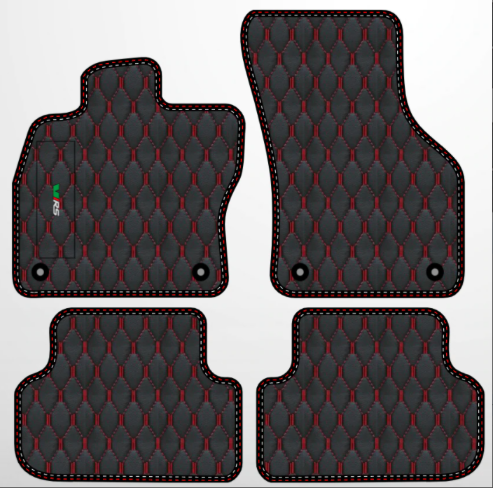 Fußmattensatz Autoteppich Automatten Leder für Skoda Octavia 1U 1996-2004