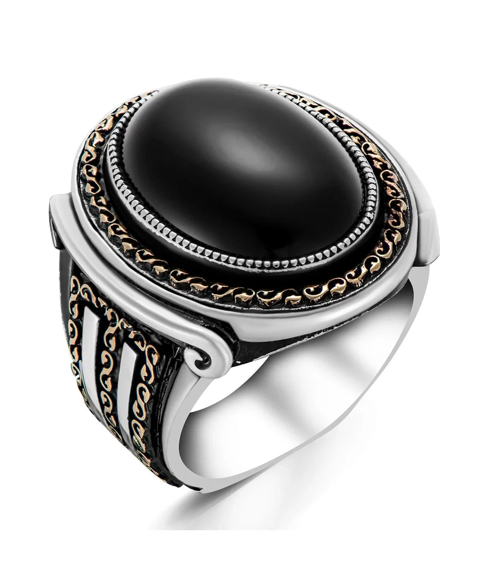 925er Silber mit roten Onyx-Stein handgefertigte Ringe für Frauen und Männer