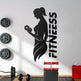 Fitness GYM Box Wandbild Sporthalle 75x45 cm – Metall Wanddekor