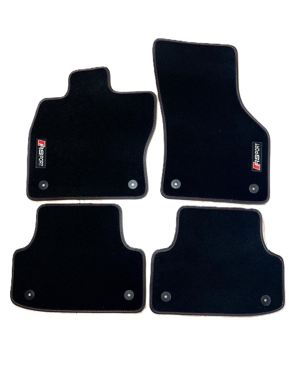 Fußmattensatz Autoteppich Automatten Leder für Audi A4 B5 B6 B7 B8 B9 Sline RS4