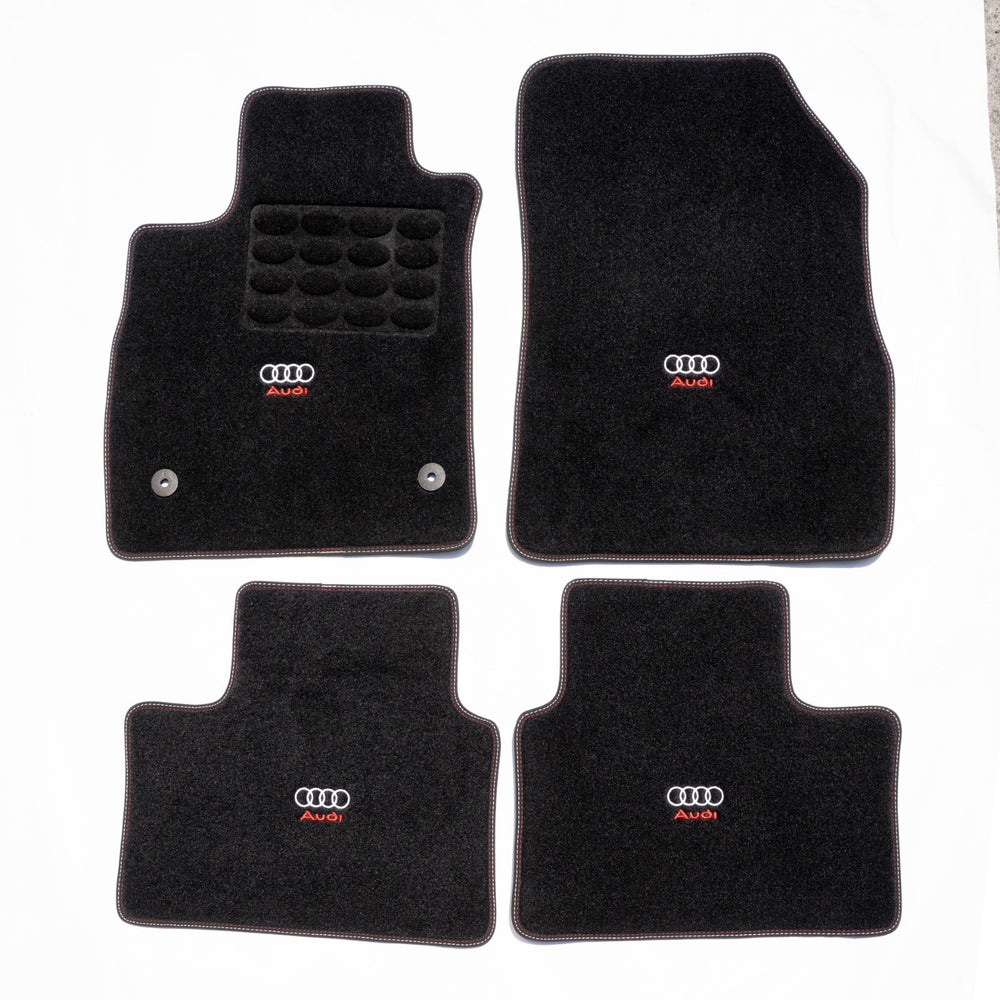 Autofußmatten für Audi TT 8N 8J 8S Autoteppich Automatten Velours Leder