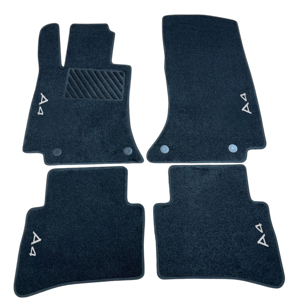 Fußmattensatz Autoteppich Automatten Leder für Audi A4 B5 B6 B7 B8 B9 Sline RS4