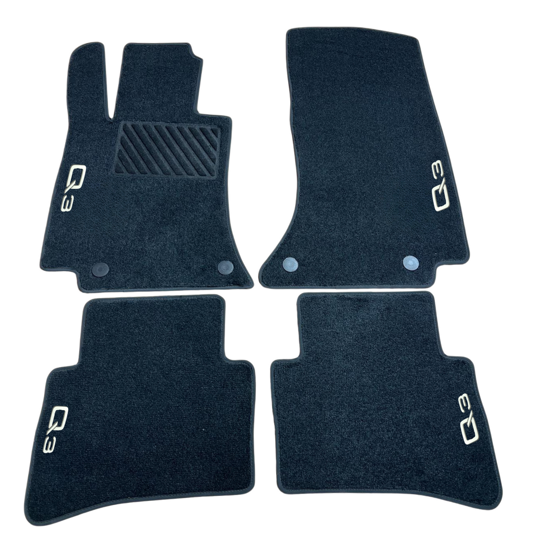 Autofußmatten für Audi Q3 8U F3 SQ3 Sline Autoteppich Automatten Velours