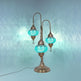 Türkische 3-Kugel-Mosaiklampe | Handgefertigte Vintage Nachttischlampe