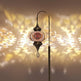 Türkische Mosaik Stehlampe | Marokkan. Schwanenhalslampe & Buntglas Blickfang