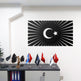 Ay & Yıldız Metall Wandbild 30x66 cm | Modern Türkisch Wanddeko